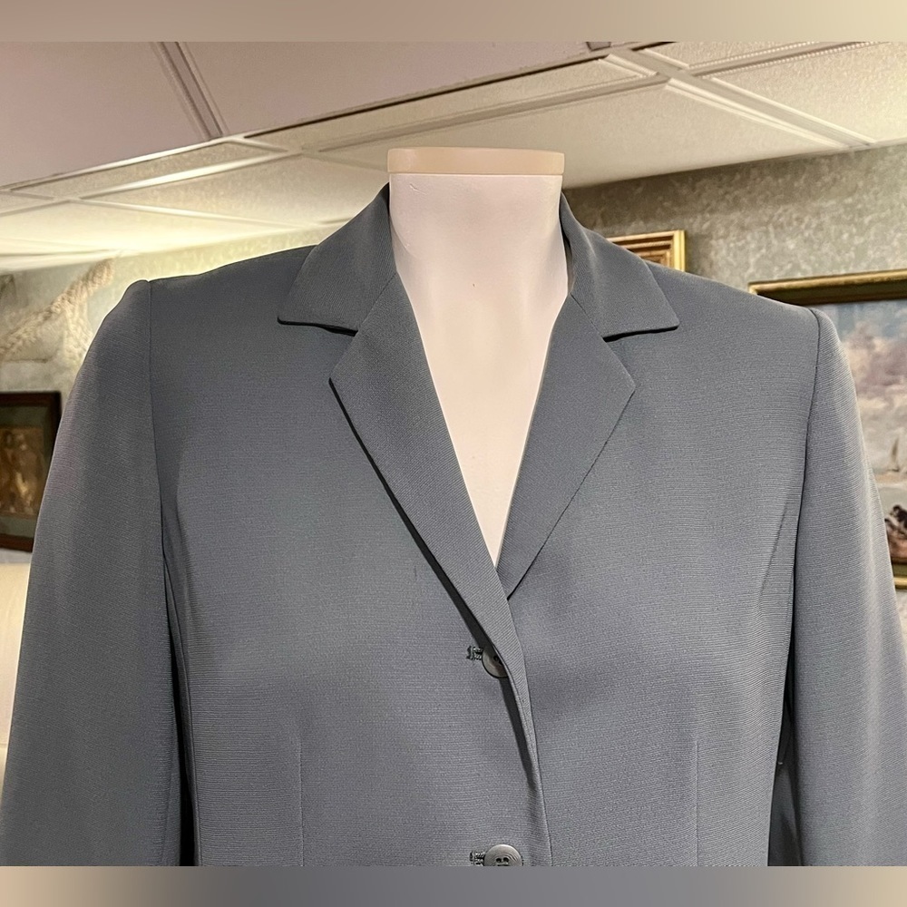 Vintage CASUAL CORNER Women's Size 2 Gray Blazer Career Jacket Business Casual - Picture 5 of 12